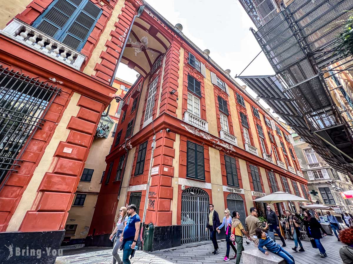 热那亚必去景点|加里波底路(Via Garibaldi)|红宫(Palazzo Rosso)