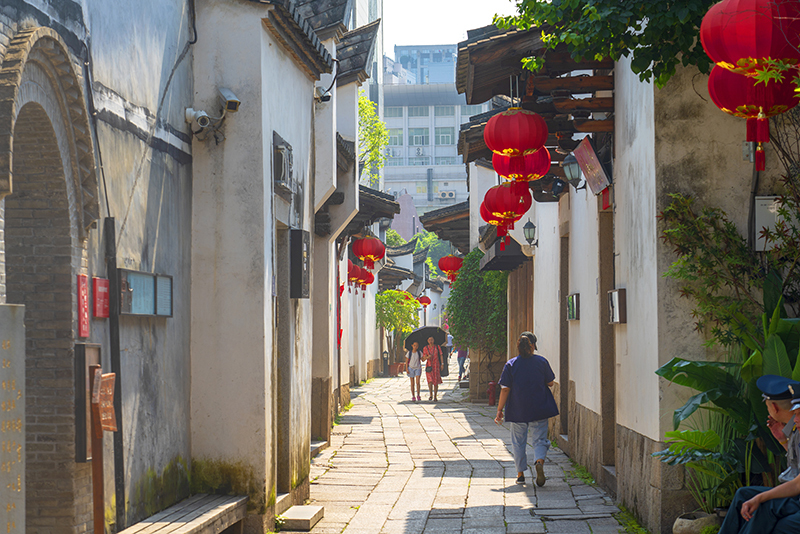 2019年6月28日,福州,三坊七巷风光。