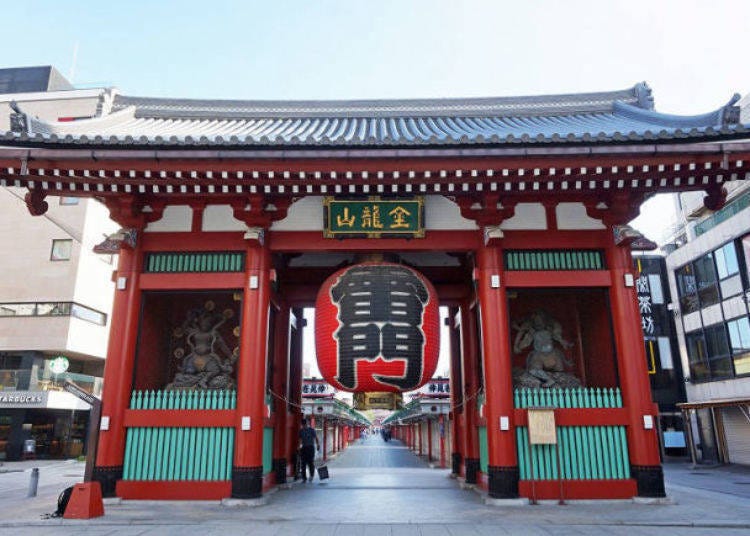 早上的浅草「雷门」