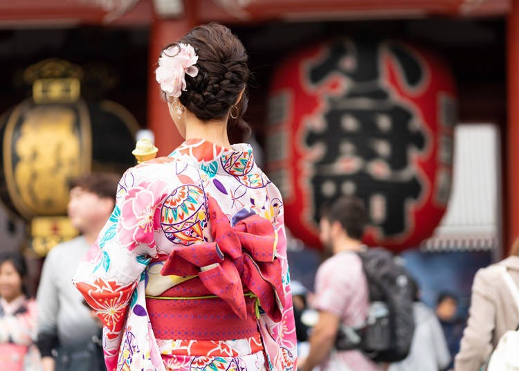 穿上和服前往浅草・浅草寺观光