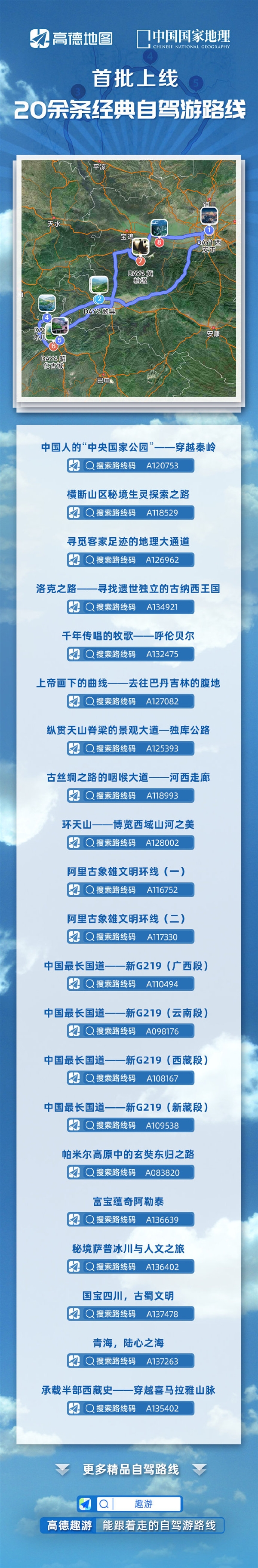 自驾游神级CP:高德联合中国国家地理上线20余条精品自驾路线