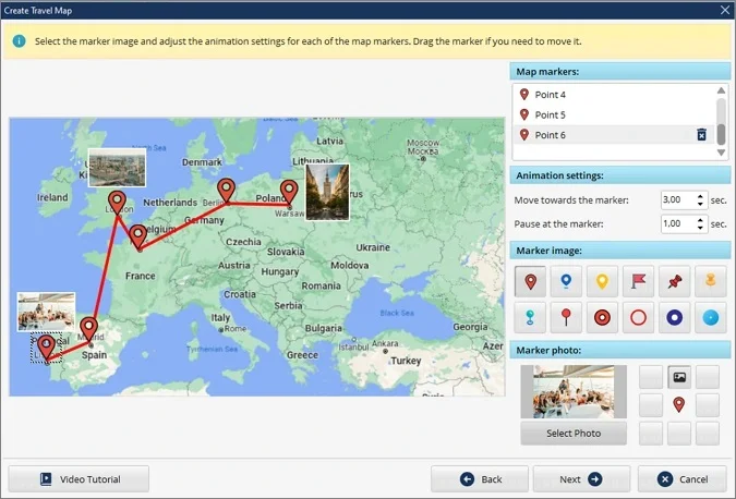 best apps to create awesome animated travel route map
